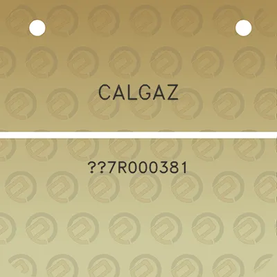 calgaz-7r000381