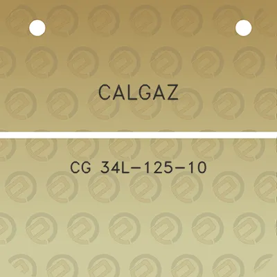 calgaz-cg-34l-125-10