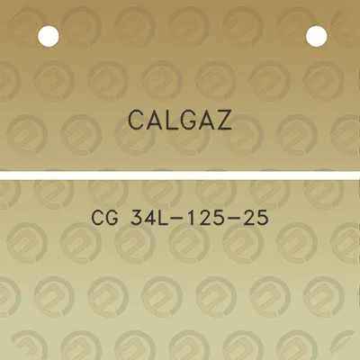 calgaz-cg-34l-125-25