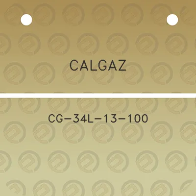 calgaz-cg-34l-13-100