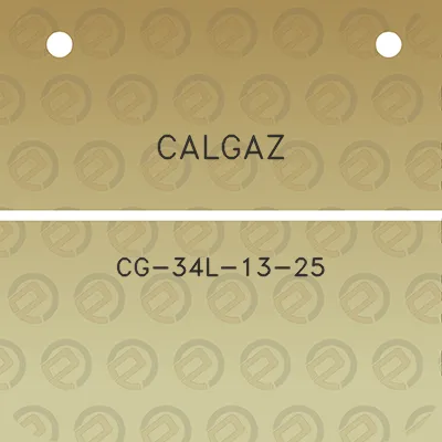 calgaz-cg-34l-13-25