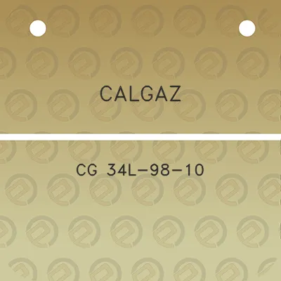 calgaz-cg-34l-98-10