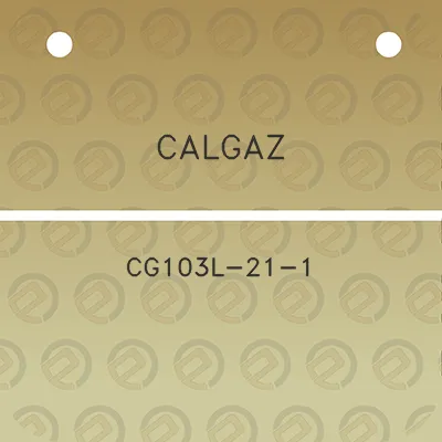 calgaz-cg103l-21-1