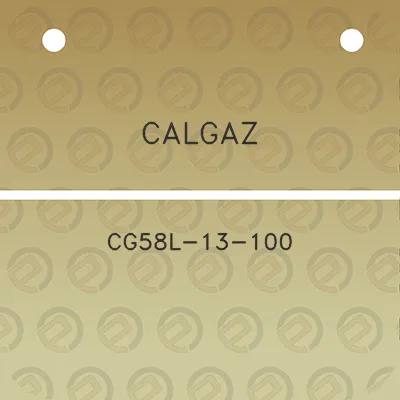 calgaz-cg58l-13-100