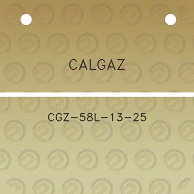 calgaz-cgz-58l-13-25