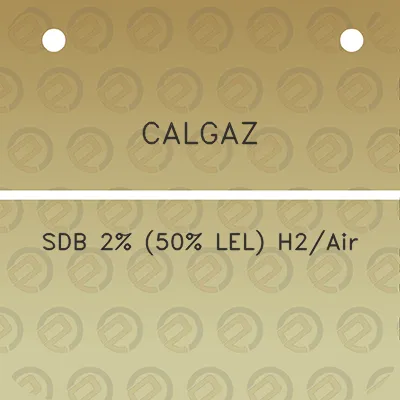 calgaz-sdb-2-50-lel-h2air