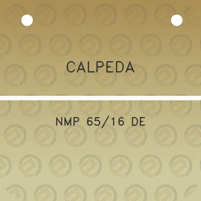 calpeda-nmp-6516-de