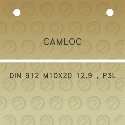 camloc-din-912-m10x20-129-p3l