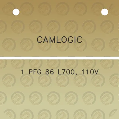 camlogic-1-pfg-86-l700-110v