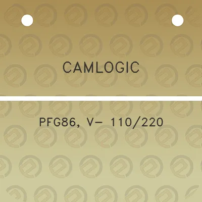 camlogic-pfg86-v-110220