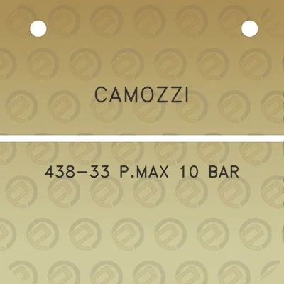 camozzi-438-33-pmax-10-bar