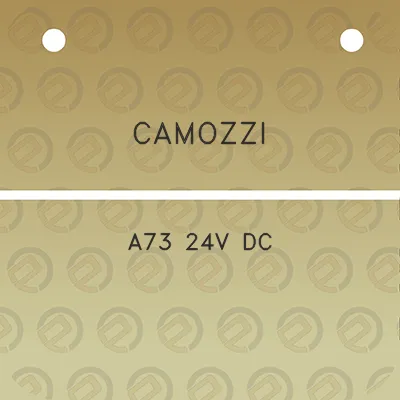 camozzi-a73-24v-dc