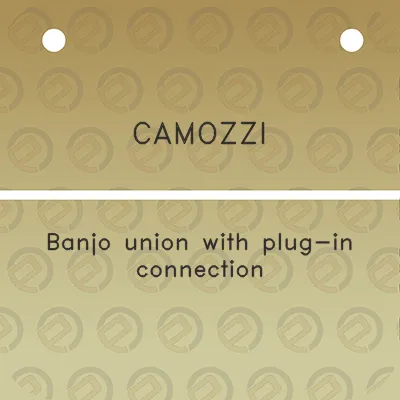 camozzi-banjo-union-with-plug-in-connection