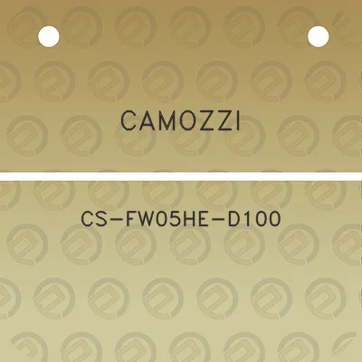 camozzi-cs-fw05he-d100