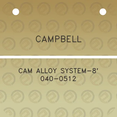 campbell-cam-alloy-system-8-040-0512