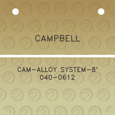 campbell-cam-alloy-system-8-040-0612