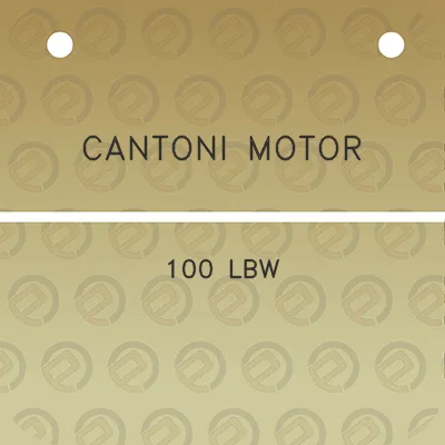 cantoni-motor-100-lbw