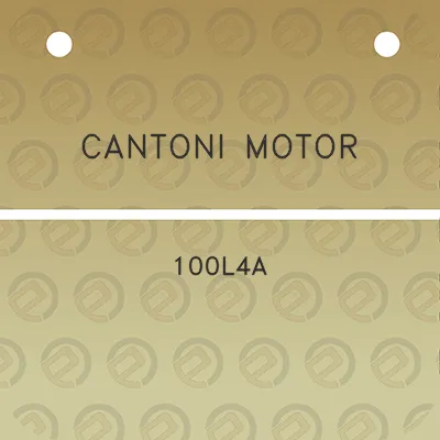 cantoni-motor-100l4a