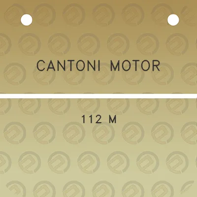 cantoni-motor-112-m