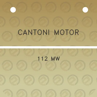 cantoni-motor-112-mw