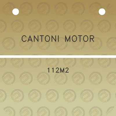 cantoni-motor-112m2