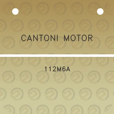 cantoni-motor-112m6a