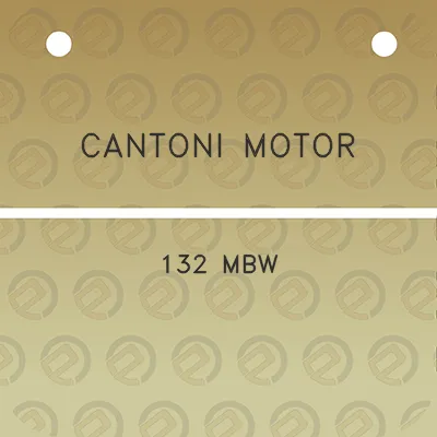 cantoni-motor-132-mbw