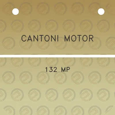 cantoni-motor-132-mp