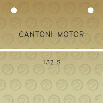 cantoni-motor-132-s