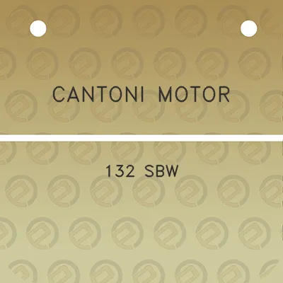 cantoni-motor-132-sbw