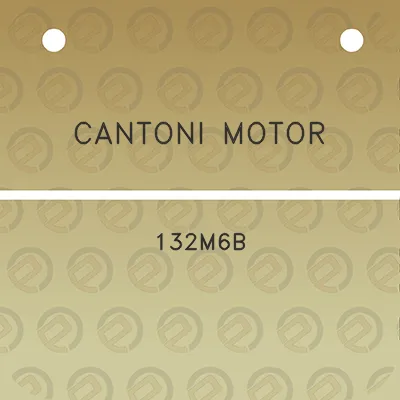 cantoni-motor-132m6b