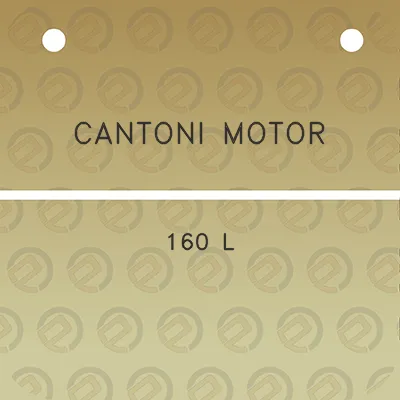 cantoni-motor-160-l