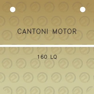 cantoni-motor-160-lq