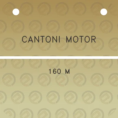 cantoni-motor-160-m