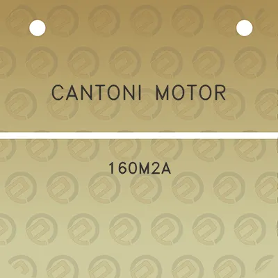 cantoni-motor-160m2a