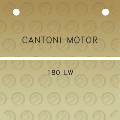 cantoni-motor-180-lw