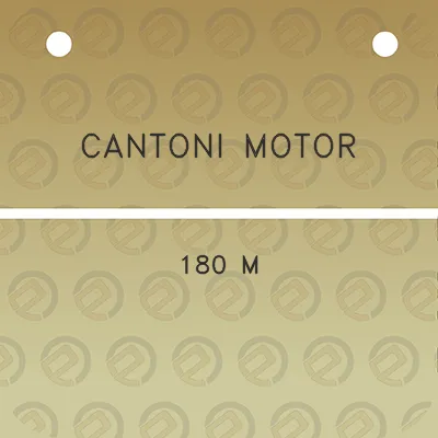 cantoni-motor-180-m