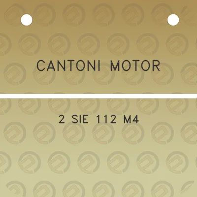 cantoni-motor-2-sie-112-m4