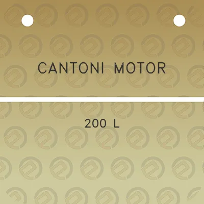 cantoni-motor-200-l