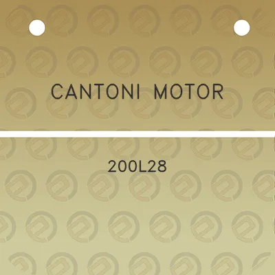 cantoni-motor-200l28