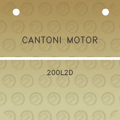 cantoni-motor-200l2d