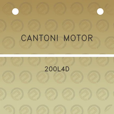 cantoni-motor-200l4d