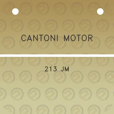 cantoni-motor-213-jm