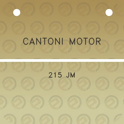 cantoni-motor-215-jm