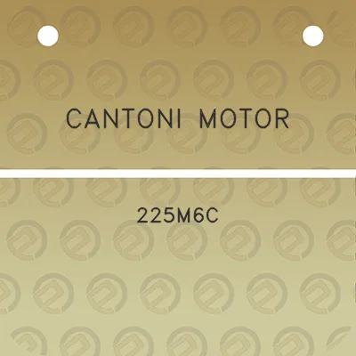 cantoni-motor-225m6c