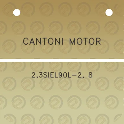 cantoni-motor-23siel90l-2-8