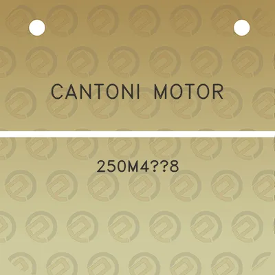 cantoni-motor-250m48