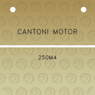 cantoni-motor-250m4