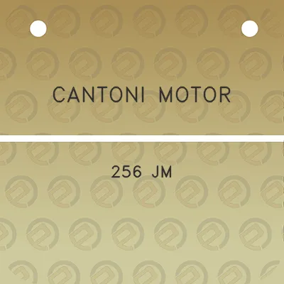 cantoni-motor-256-jm