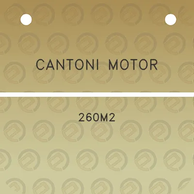 cantoni-motor-260m2